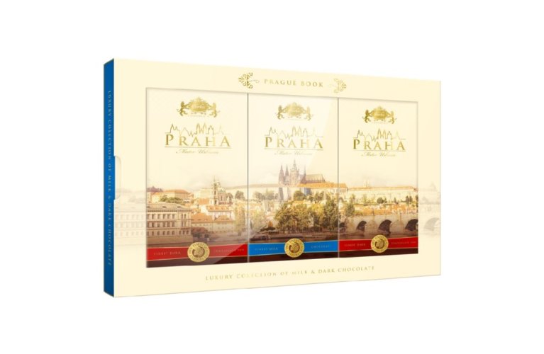 Carla kolekce čokolád PRAHA 240g s knihou