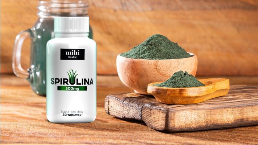 Vitamins. Spirulina 500 mg 100220