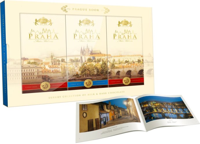 Carla kolekce čokolád PRAHA 240g s knihou
