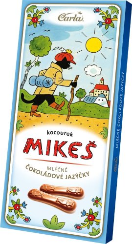 MIKEŠ Čokoládové jazýčky 50g mléčné