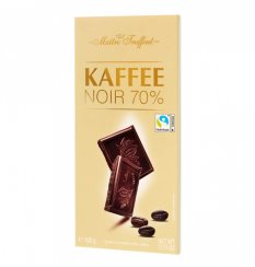 Maitre Truffout Hořká čokoláda 70% s kávou 100g