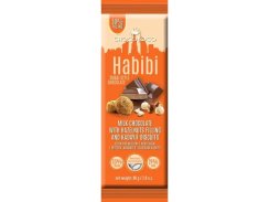 Mléčná čokoláda s lískooříškovou náplní (40%) a sušenkami HABIBI 80g