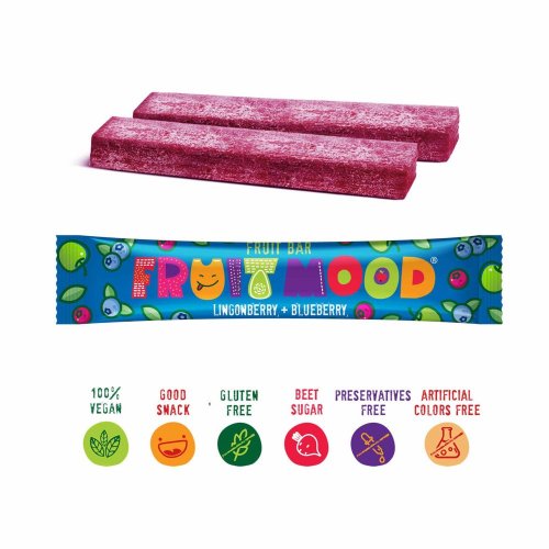 Sergio Ovocná tyčinka Fruit Mood Brusinka-Borůvka 20g