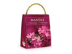 Mandle v mléčné čokoládě 200g - květ mandloně - taška