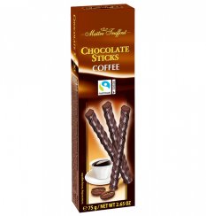 Maitre Truffout Dark Chocolate Sticks Coffee - Hořké čok. tyčinky s příchutí kávy 75g
