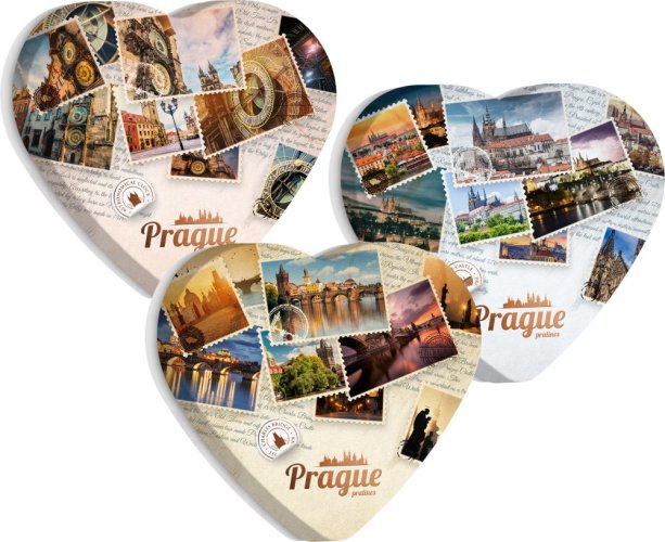 Carla Pralinky Praha srdce 100g