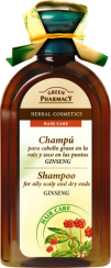 Green Pharmacy Ženšen šampon pro mastné a suché vlasy 350 ml