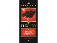 LUXURY Hořká čokoláda 72% s chili 175g