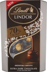 Lindt Lindor hořká 70 % 200 g