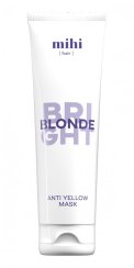 Mihi Bright Blonde. Maska proti žluté barvě 250ml 030802