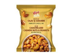 VIVA směs karamelizovaných kešu a arašídů v medu 80 g