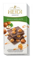 Čokoláda HEIDI Grand´or whole hazelnuts milk 100g