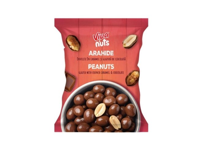VIVA karamelizované arašídy v mléčné čokoládě 80 g