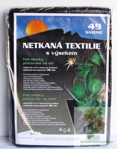 Netkaná textilie výsek OKURKY 0,8x10m