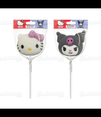 Hello Kitty & Kuromi marshmallow lízátko 30g