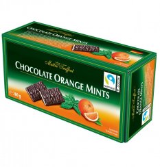 Maitre Truffout-Chocolate Mints Hořké čokoládové plátky s mátovou náplní 200g