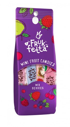 Ovocný snack Frukfetta MIX BERRIES 120g (směs bobulovitých mini ovocných tyčinek)