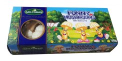 Miltonas Hříbečky z bílé čokoládové polevy a sušenky 60g