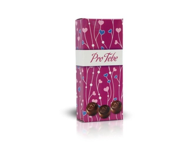 Čokoládové plněné pralinky - Pro Tebe ( srdíčka) 84 g